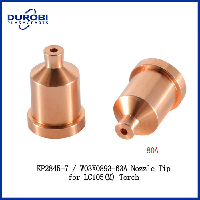 KP2845-7 / W03X0893-63A Plasma Nozzle 80A Tip Fit for Lincoln Electric LC105 / LC105m Torch