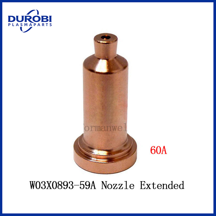 W03X0893-59A Plasma Nozzle Extended 60A Tip Fit for Lincoln Electric LC105 / LC105m Torch