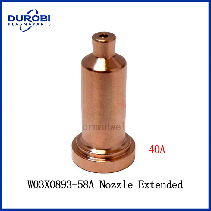 W03X0893-58A Plasma Nozzle Extended 40A Tip Fit for Lincoln Electric LC105 / LC105m Torch