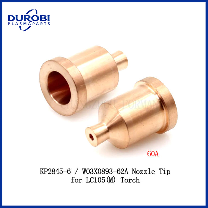 KP2845-6 / W03X0893-62A Plasma Nozzle 60A Tip Fit for Lincoln Electric LC105 / LC105m Torch